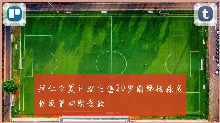 拜仁今夏计划出售20岁前锋扬森或将设置回购条款